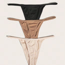3 piezas Tanga unicolor