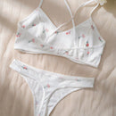 Set de lenceria con estampado floral