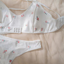 Set de lenceria con estampado floral