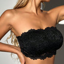 Sujetador Bandeau De Encaje Floral, Lenceria