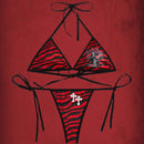 ROMWE Grunge Punk Set de lenceria cruzado & estampado de esqueleto