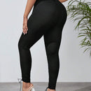 SXY Pantalones ajustados con cordon delantero con ojal con cordon delantero