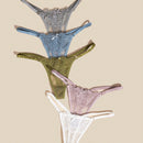 Underwear&sleepwear basics 5 paquete de ropa interior de encaje floral con lazo en la parte delantera