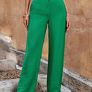 Pantalones de pierna ancha de talle alto
