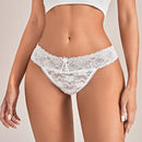 Conjunto Lenceria De Encaje Floral De 3 Paquetes De Tangas