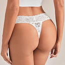 Conjunto Lenceria De Encaje Floral De 3 Paquetes De Tangas