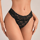 Conjunto Lenceria De Encaje Floral De 3 Paquetes De Tangas