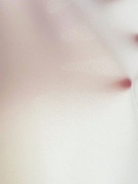 LUNE Blusa de cuello con cordon con encaje de manga farol