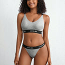 Leisure Tanga con estampado de letra