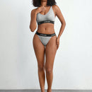 Leisure Conjunto De Ropa Interior De Mujer Patchwork Con Conjunto De Lenceria De Tanga