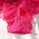 Conjunto de ropa interior romantica y sensual de diseno de encaje para mujeres (5 piezas)
