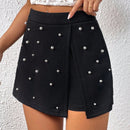 Prive Skort con cuenta de perla bajo con abertura