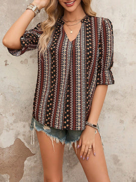 LUNE Blusa con estampado floral