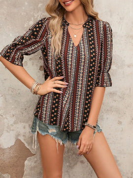 LUNE Blusa con estampado floral