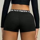 ICON Shorts Con Cinta De Letras En La Cintura