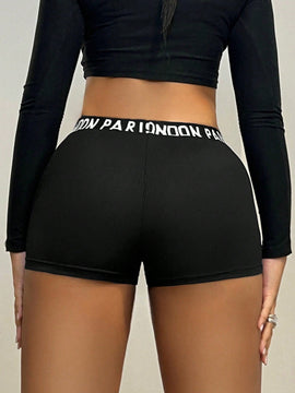 ICON Shorts Con Cinta De Letras En La Cintura