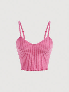 MOD Top de tirantes ribete en forma de lechuga