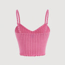 MOD Top de tirantes ribete en forma de lechuga