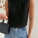 Prive Blusa de cuello alto con diseno de boton