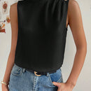 Prive Blusa de cuello alto con diseno de boton