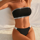 Set de lenceria bandeau brillante cinta