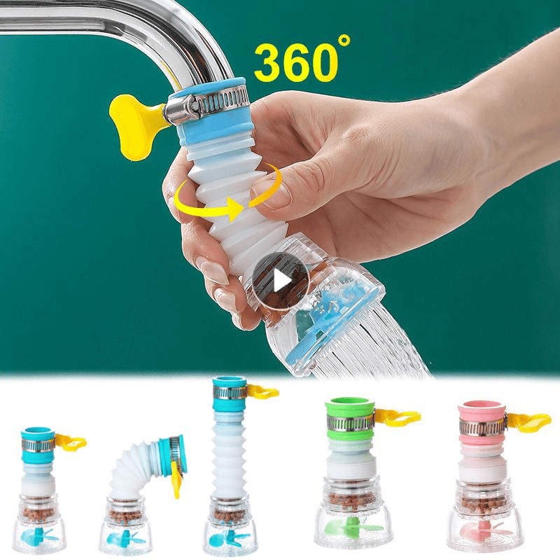 1 pza./3 pzas./6 pzas. Grifo telescópico flexible para cocina, rociador que ahorra agua, cabezal de filtro de agua de refuerzo para ducha o cocina, filtro de extensión de agua ajustable en 360 grados, grifo de agua para ducha, extensor de grifo para duch