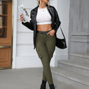Pantalones cargo con bolsillo de solapa en el lateral