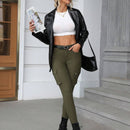Pantalones cargo con bolsillo de solapa en el lateral