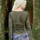 Sweetness Blusa Marchita De Cordones Y Encajes En Contraste