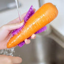 1pc, Cepillo De Limpieza De Frutas Y Verduras, Cepillo De Lavado De Verduras Multiusos Y Flexible De Cocina, Cepillo De Lavado De Frutas, Cepillo De Dedo Para Lavar Pepinos, Cepillo De Cocina, Herramientas De Cocina, Accesorios De Cocina