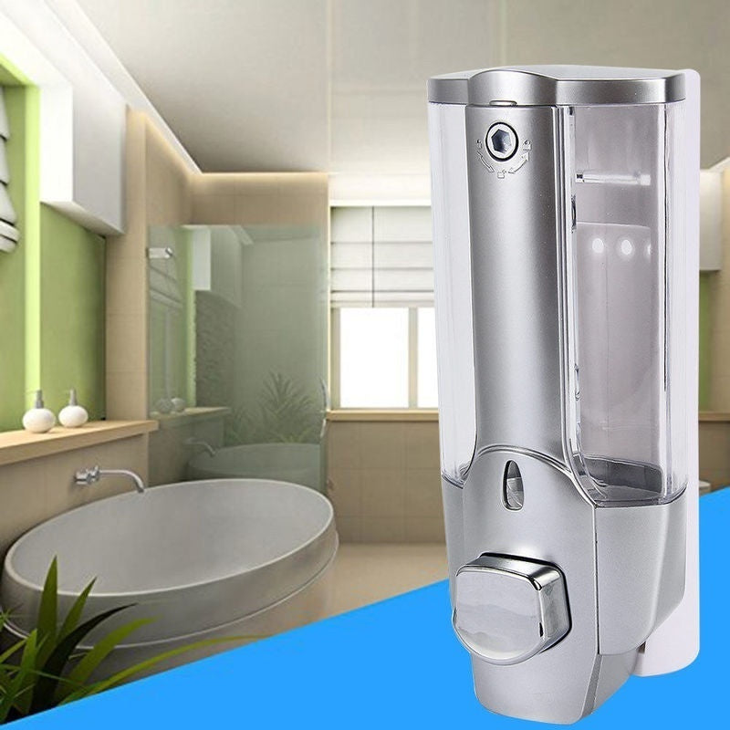 Dispensadores De Jabón Manuales De 1 Pieza, Bomba Dispensadora De Jabón Manual Montada En La Pared, Contenedor De Gel De Ducha De Loción De Champú De 350 Ml, Dispensador De Loción De Plástico Para Baño, Accesorios De Baño