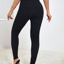 Pantalones ajustados de talle alto ultra con diseno de boton