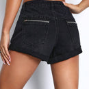 EZwear Shorts en mezclilla bajo de doblez