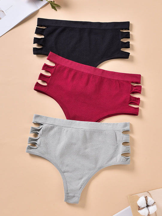 3 piezas Calzoncillos con abertura lateral