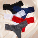 Underwear&sleepwear basics 5 paquetes de lenceria de encaje con contrastes y bragas