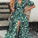 VCAY Vestido con estampado de manga farol