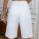 Essnce Shorts bermuda de talle alto con bolsillo oblicuo