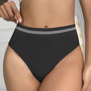 5 piezas Bragas con cinta de rayas cintura