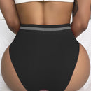 5 piezas Bragas con cinta de rayas cintura