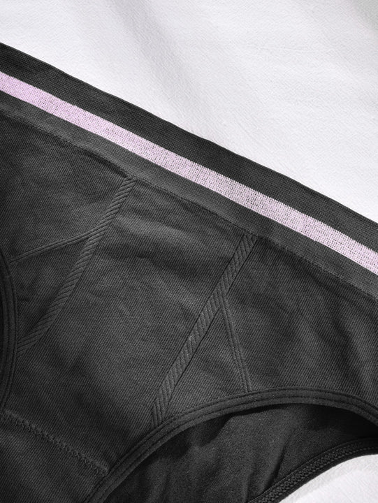 5 piezas Bragas con cinta de rayas cintura