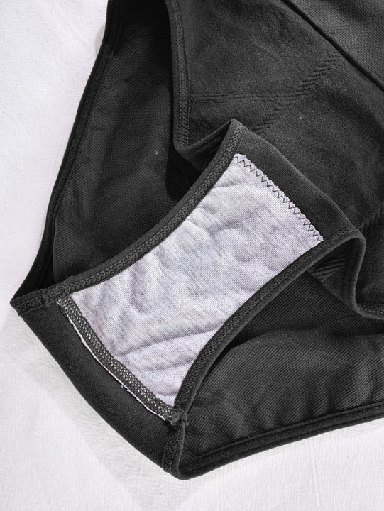 5 piezas Bragas con cinta de rayas cintura