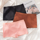 Calzoncillos ajustados casuales de color liso con cintura elastica para mujer
