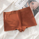 Calzoncillos ajustados casuales de color liso con cintura elastica para mujer