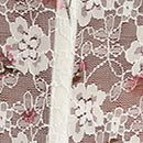 Frenchy Blusa con bordado floral de manga farol crop con encaje