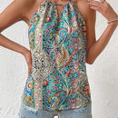 VCAY Blusas de Mujer Abertura Paisley Bohemio