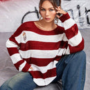 EZwear Jersey de dos tonos de hombros caidos