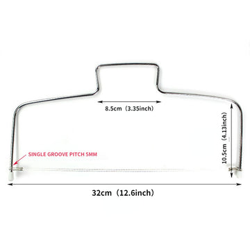 Rebanador de pasteles ajustable de acero inoxidable para rebanadas perfectamente y uniformes, Ideal para decorar y hornear pasteles de bricolaje, Opciones de línea simple/doble disponibles