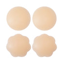 4 piezas Almohadillas autoadhesivas de silicona para Brasier, cubiertas lavables para pezones