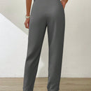 Essnce pantalones largos casuales y conicos de unicolor para ir al trabajo