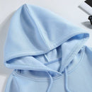 Ezwear capucha unicolor con cordon con forro termico
